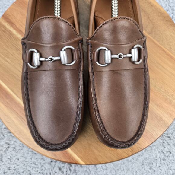 Allen Edmonds Mens 8.5D Sebastian Brown Leather Business Driving Horsebit Loafer main image 8